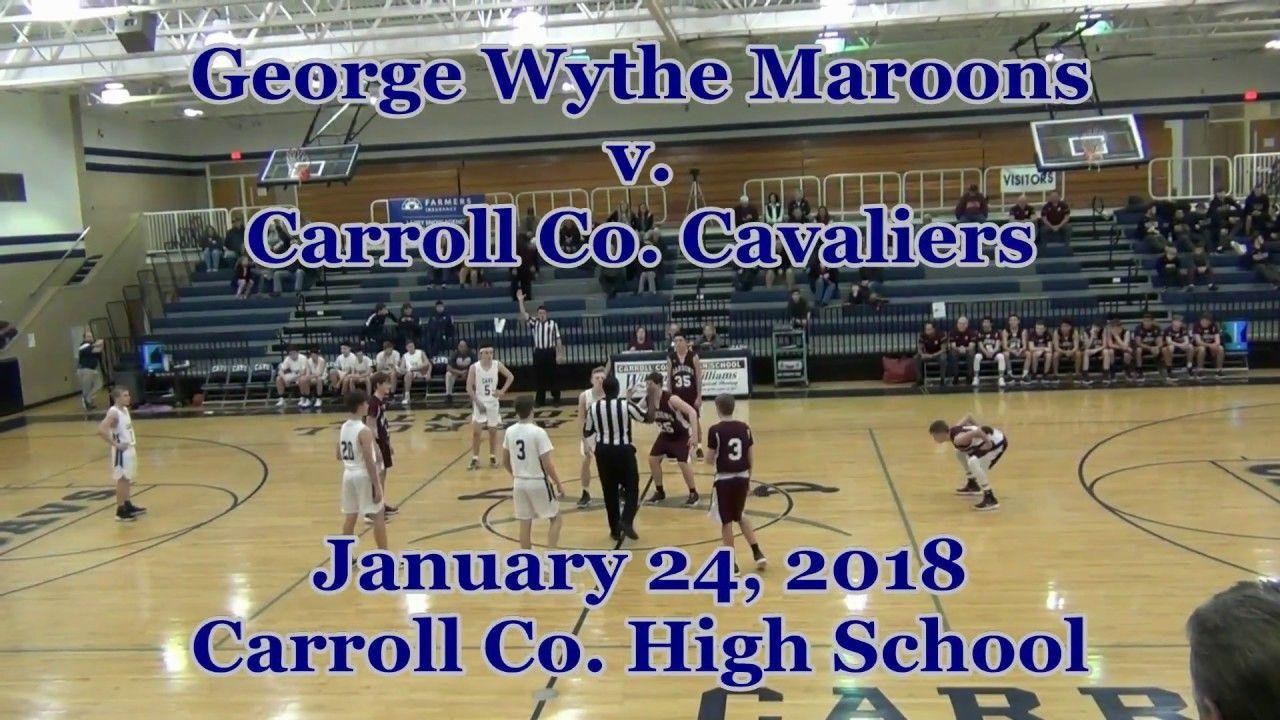 George Wythe Maroons High School Logo - George Wythe Maroons v. Carroll Co. Cavaliers JV