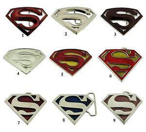 DC Comics Superhero Logo - Superman Belt Buckles Dc Comics USA American Superhero Logo Western