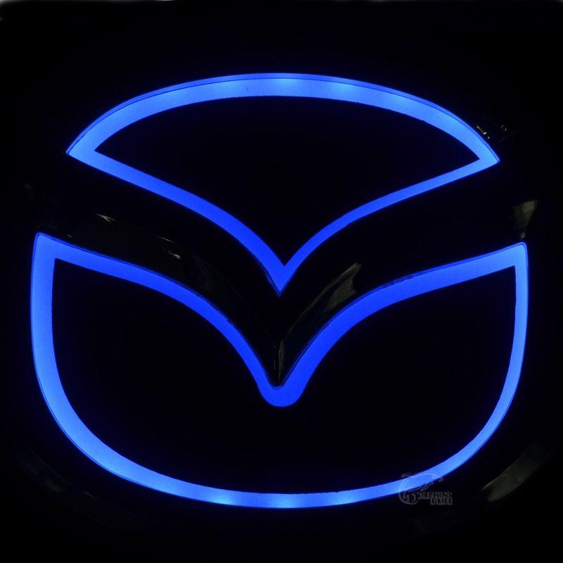 White Mazda Logo - New Car Styling 5D Rear Badge Bulb Emblem Logo Light For Mazda 2 3 6