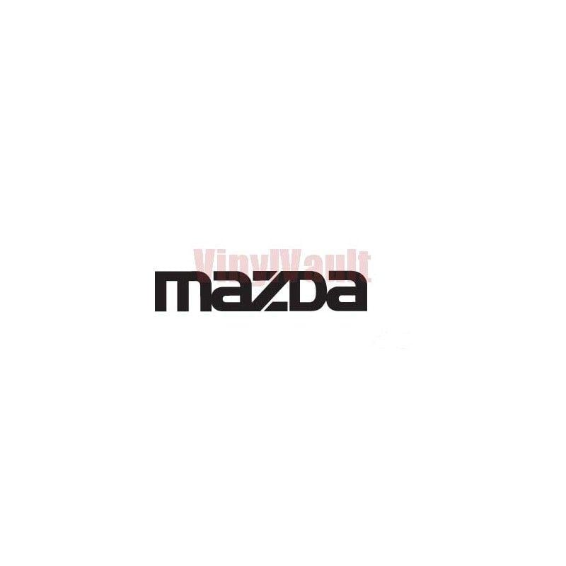 White Mazda Logo - MAZDA Logo Vinyl Car Decal - Vinyl Vault