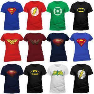 DC Comics Superhero Logo - Justice League Logo Superhero Crest Official DC Comics T-shirt | eBay