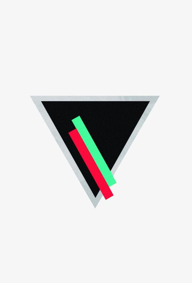 Striped Triangle Logo - Striped Triangle, Triangle Clipart, Three Dimensional, Creative PNG