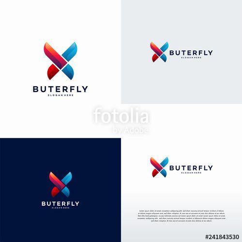 Elegant Butterfly Logo - Elegant Butterfly logo designs concept vector, Butterfly logo