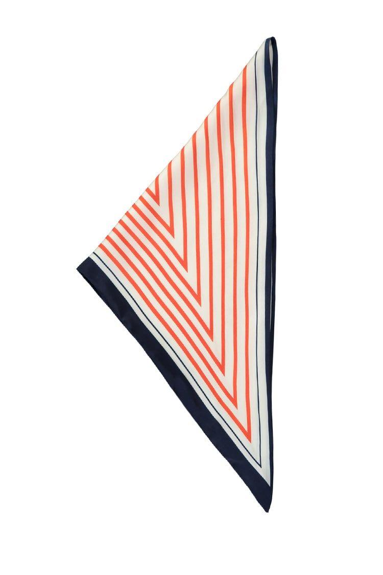 Striped Triangle Logo - Satin Striped Triangle Scarf | Forever 21