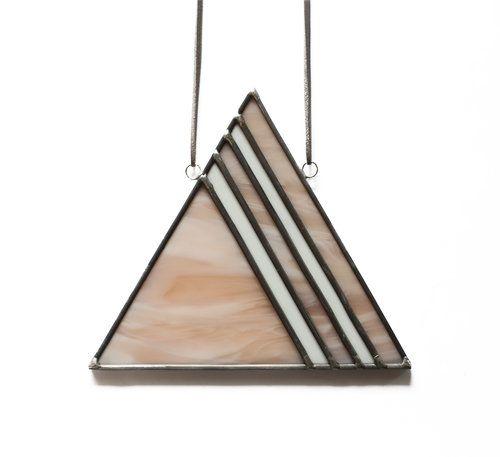 Striped Triangle Logo - Striped Triangle (Blush)