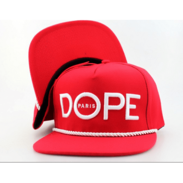 Red Dope Logo - Dope Couture Logo Paris String Snapback Hat (Red)