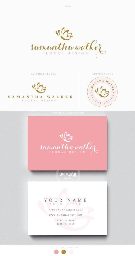 Elegant Butterfly Logo - Butterfly logo Premade Photography Logo and Watermark Classic