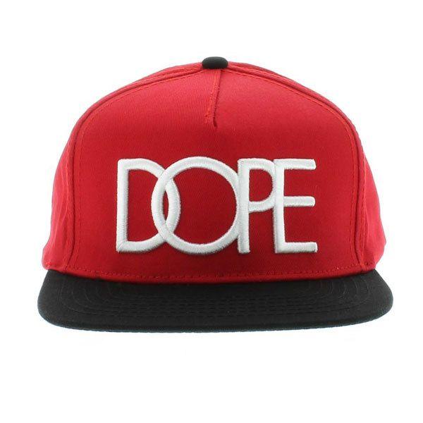 Dope Team Logo - The Dope Team Logo SNAPBACK - Red & Black By Dope Couture