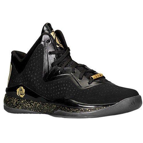 Gold and Black D Logo - adidas D Rose 773 III Black/ Gold