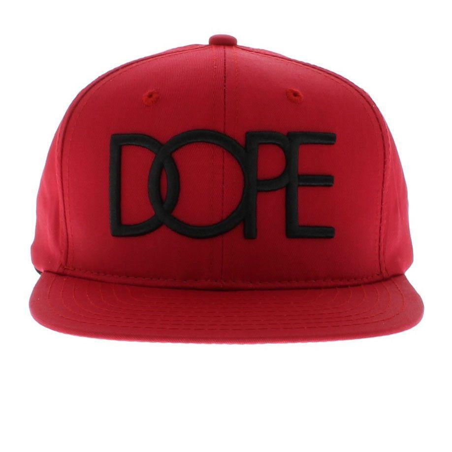 Red Dope Logo - The Dope Classic Logo SNAPBACK - Red By Dope Couture
