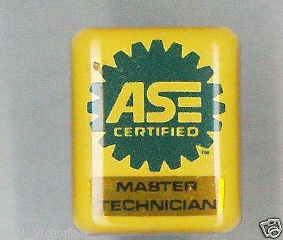 Master Mechanic Logo - ASE Certified Master Technician Logo hat Shirt Lapel Pin Auto
