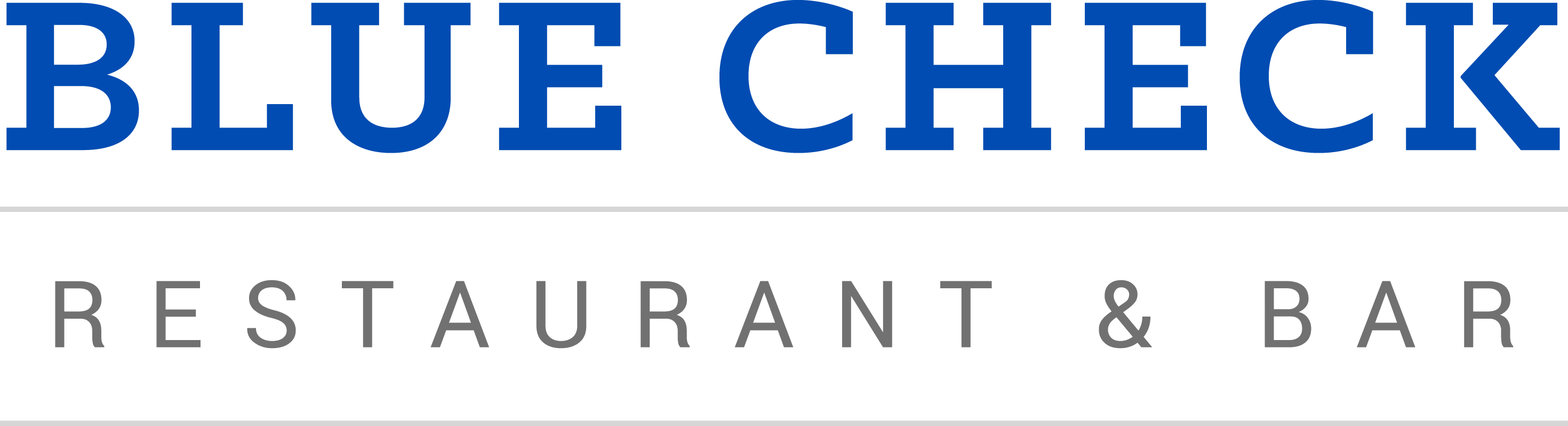 Blue Check Logo - Bluecheck Restaurant