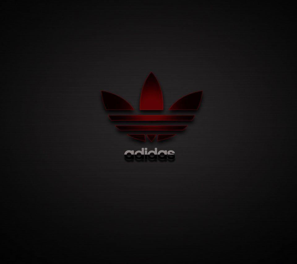 Red and Black Adidas Logo - Adidas Logo Android wallpaper. adidas. Wallpaper, iPhone wallpaper