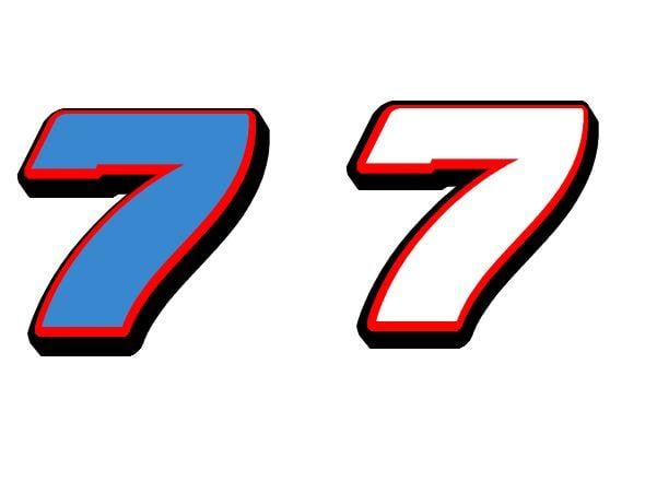 NASCAR Number Logo - Free Nascar Fonts, Download Free
