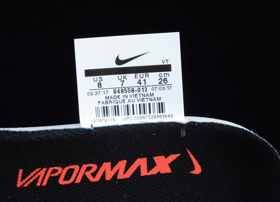 Niike Vapor Max Logo - Nike Air VaporMax Flyknit Black/Dark Team Red For Sale – New Jordans ...