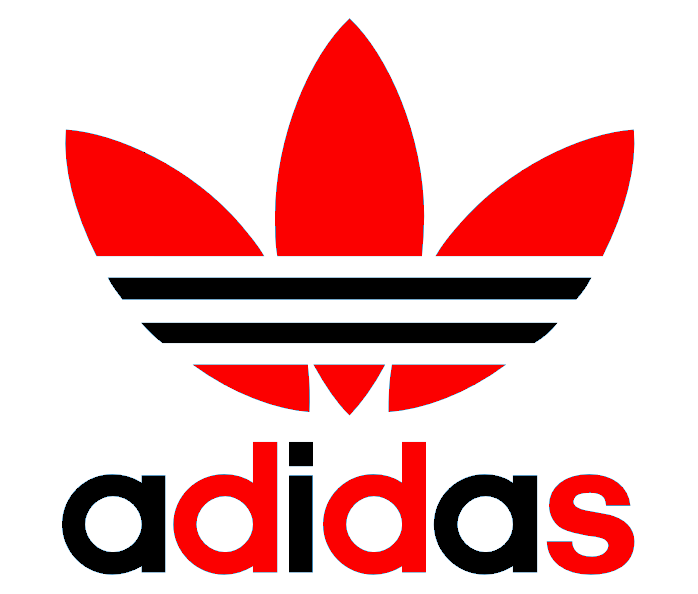 Red and Black Adidas Logo - Home