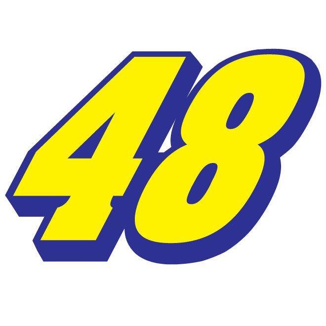 NASCAR Number Logo - JIMMIE JOHNSON 48 VECTOR NUMBER