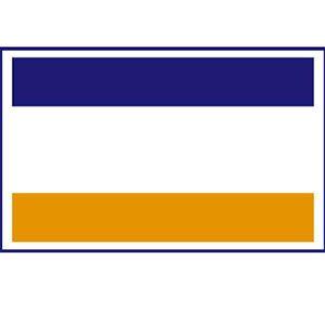 Blue and White with Orange Logo - Blue and yellow c Logos