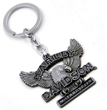 Silver Eagle Logo - RainSound Harley Davidson Motorcycle Logo Silver Eagle Metal Keychin ...