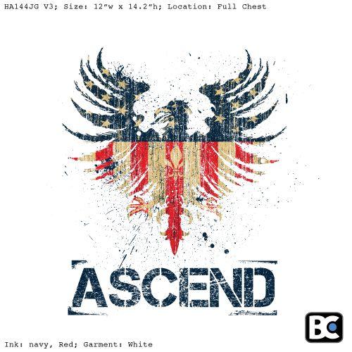 Flag Eagle Logo - Killer Ascend Logo Design | Blue Chip Athletic BlogBlue Chip ...