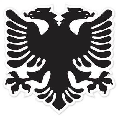 Flag Eagle Logo - Amazon.com: StickerJOE Albanian National Flag Bumper Sticker eagle 5 ...