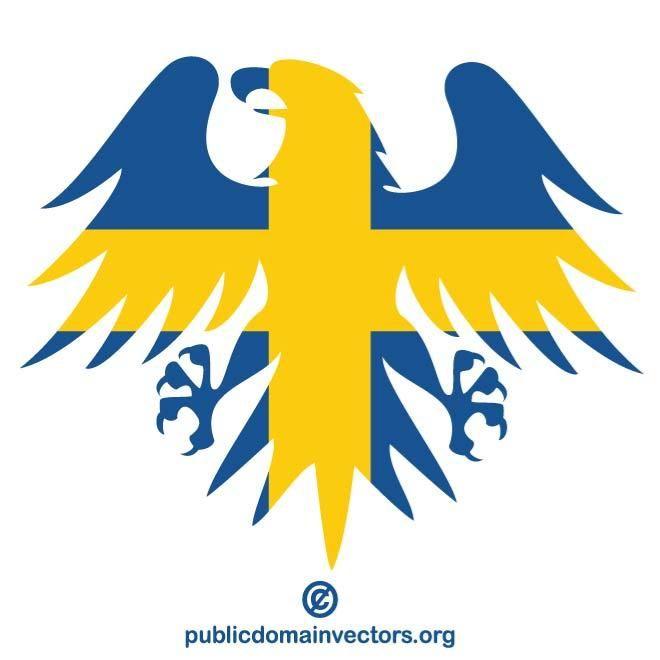 Sweedish Logo - SWEDISH FLAG IN EAGLE SHAPE - Download at Vectorportal