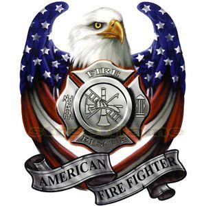 Flag Eagle Logo - AMERICAN USA FLAG EAGLE DECAL STICKER EMBLEM GRAPHIC HELMET FIRE ...