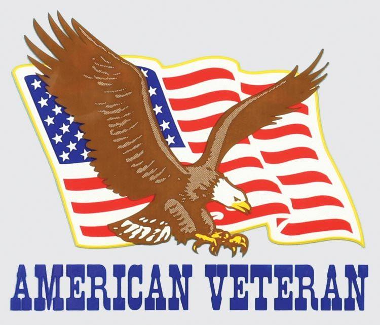 Flag Eagle Logo - American Veteran with Flag and Eagle Logo Decal. North Bay Listings