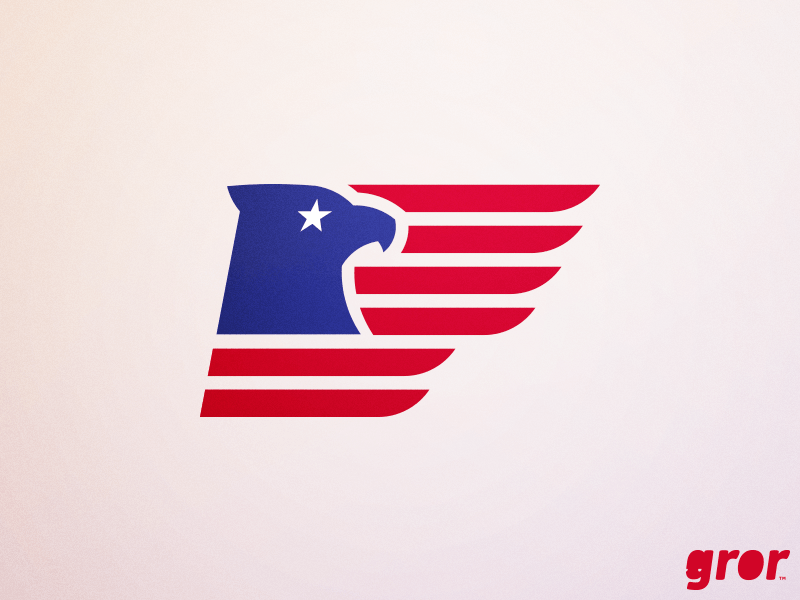 Flag Eagle Logo - Eagle Flag Logo by gror | Dribbble | Dribbble