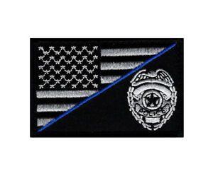 Flag Eagle Logo - Police Shield Eagle Logo Usa Flag Thin blue Line hook Fastener Patch ...