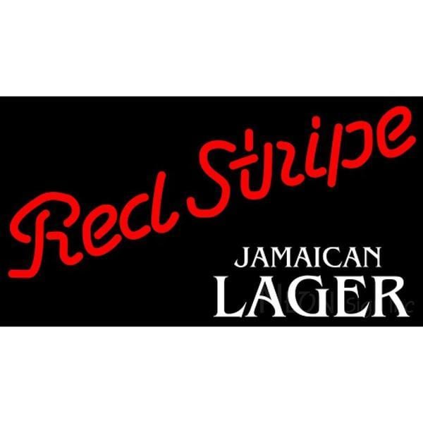 Red Stripe Lager Logo - Red Stripe Jamaican Lager Logo Neon Beer Sign – Neon Sign Inc