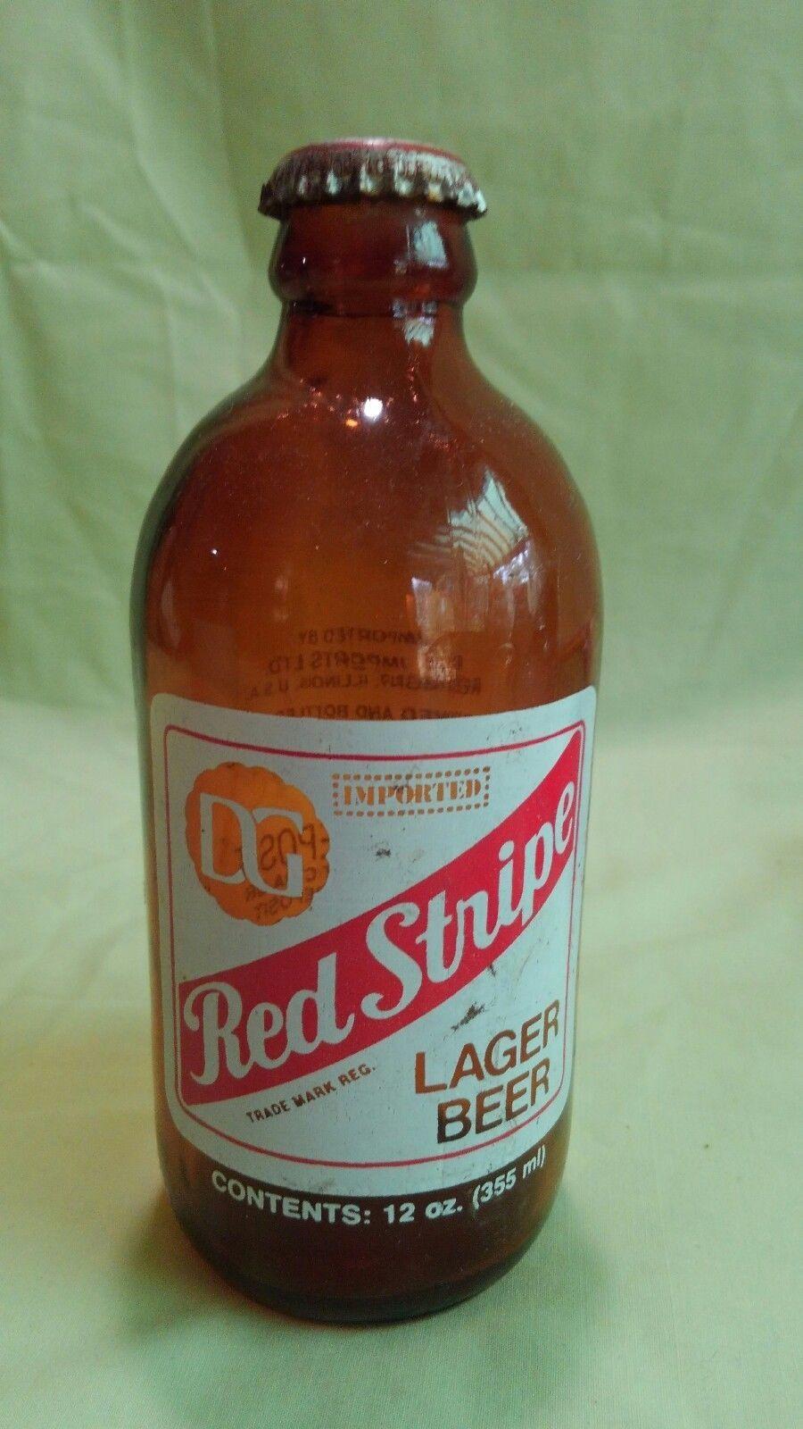 Red Stripe Lager Logo - UPC 083820567939 - Vintage Red Stripe Lager Beer Logo Round 12 Oz ...