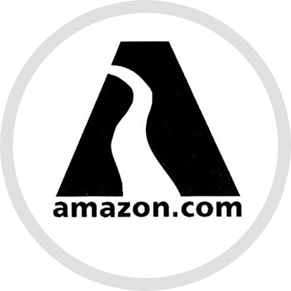 River Flowing Logo - The Amazon Logo Story | LogoStories.com