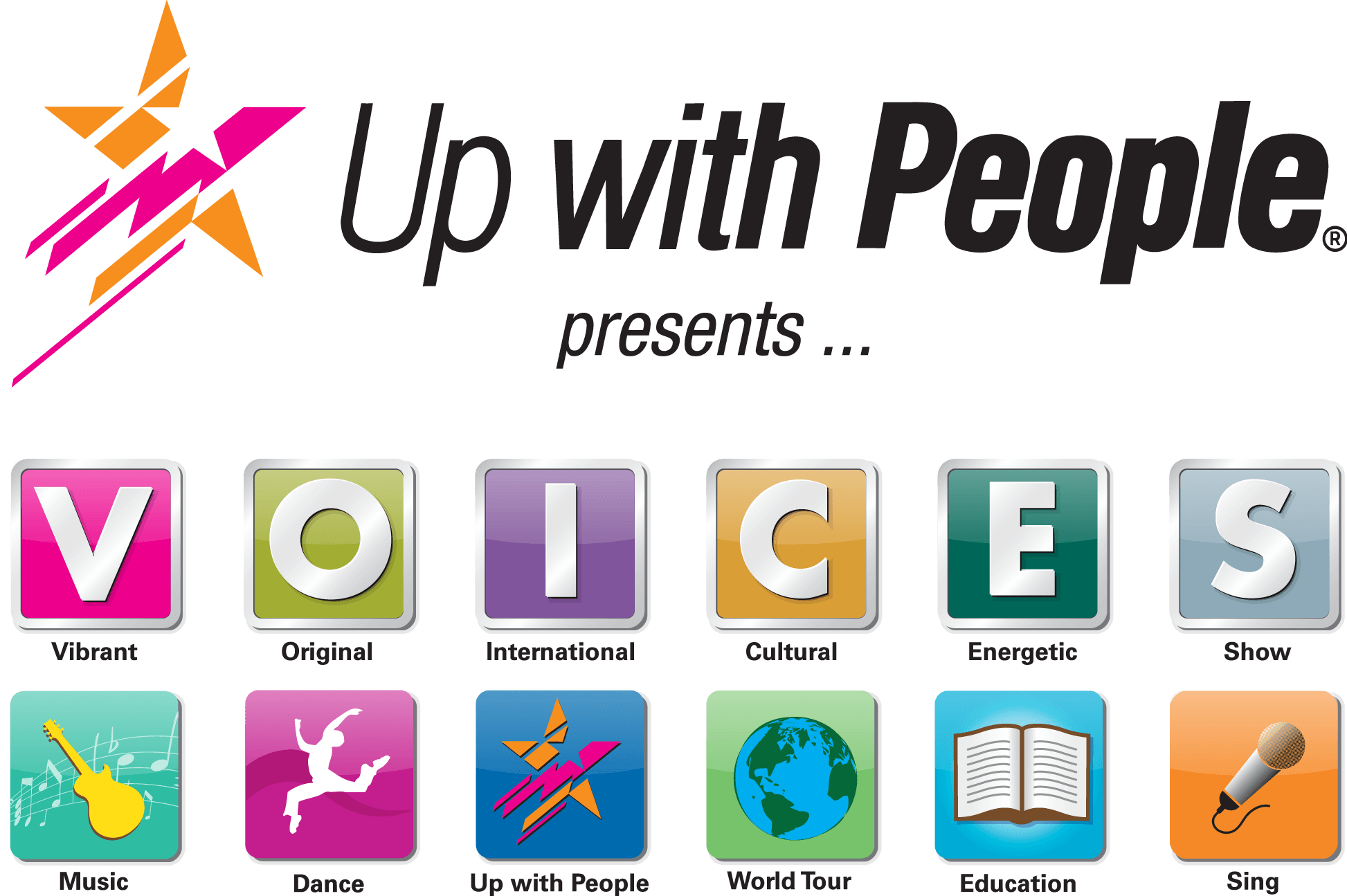 Up with People Logo - Chagrin Falls, OH With People Coming to Chagrin Falls