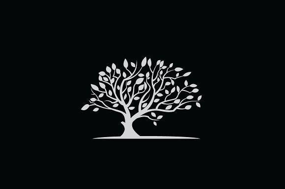 White Tree Logo - Brain or Tree Logo Template Logo Templates Creative Market