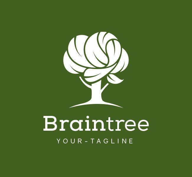 White Tree Logo - Brain Tree Logo & Business Card Template - The Design Love