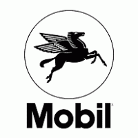Black and White Mobil Logo - Mobil Pegasus | Brands of the World™ | Download vector logos and ...