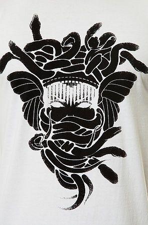 Crooks and Castles Medusa Logo - Lyst and Castles The Vandal Medusa Tee in White