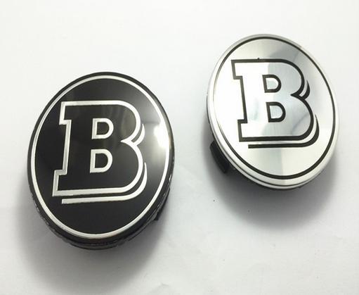 B Car Logo - Car Styling Silver/Black ABS AMG B Logo With 3 Pins Wheel Hub Center ...