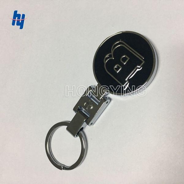 B Car Logo - Top quality 10pcs/lot Metal black B logo Car Logo Keychain for MB B ...