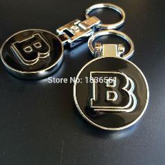 B Car Logo - 10Pcs Lot Metal Black B Logo Car Logo Keychain For Mb Benz