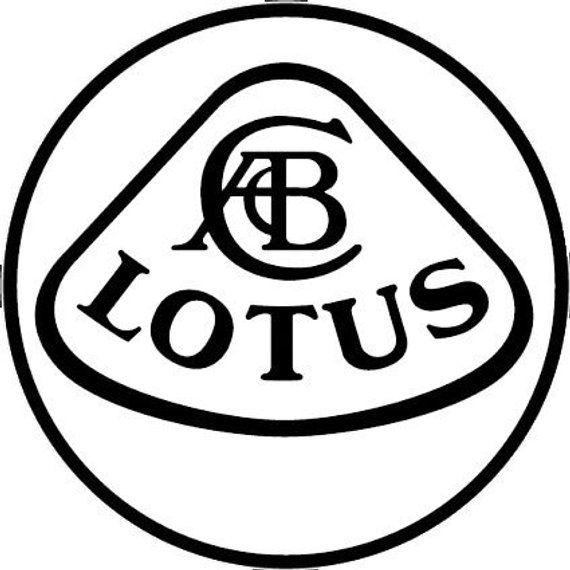 Lotus Car Logo - Lotus car logo sticker vinyl decal wall art 157 | Etsy