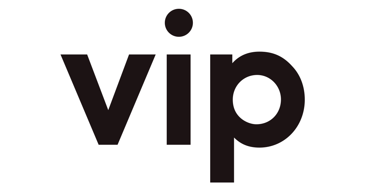 Black and White Mobil Logo - Vip mobile