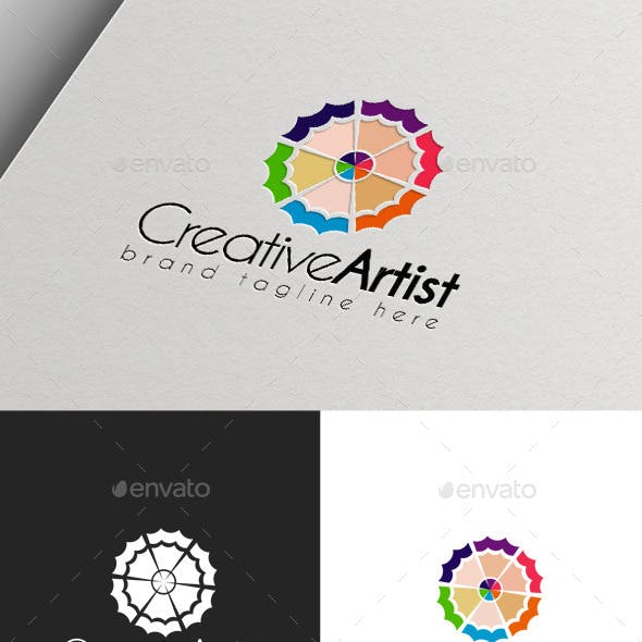 Creative Artist Logo - Distressed Logo Templates from GraphicRiver