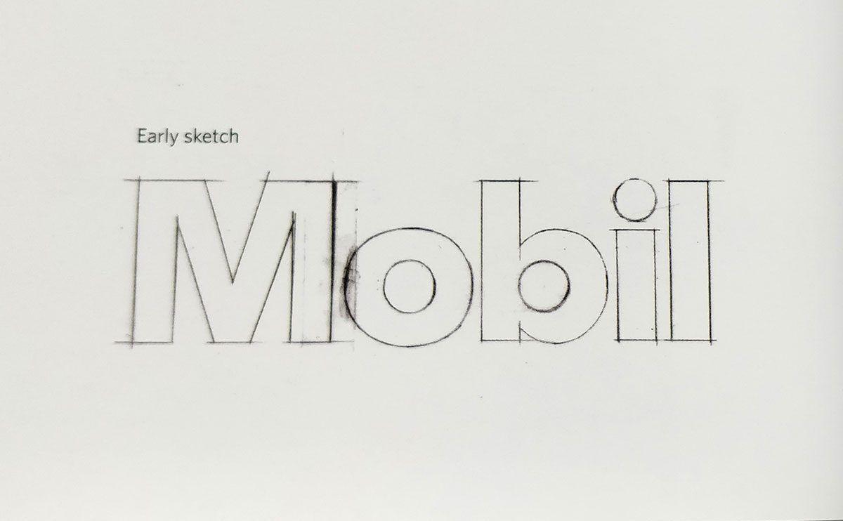 Black and White Mobil Logo - Exxon by Loewy. Logo Design Love