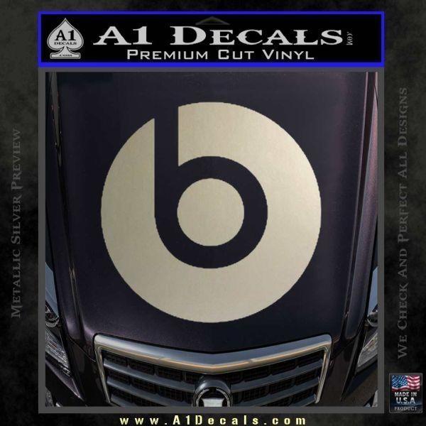 Silver Beats Logo - Beats By Dre Decal Sticker » A1 Decals