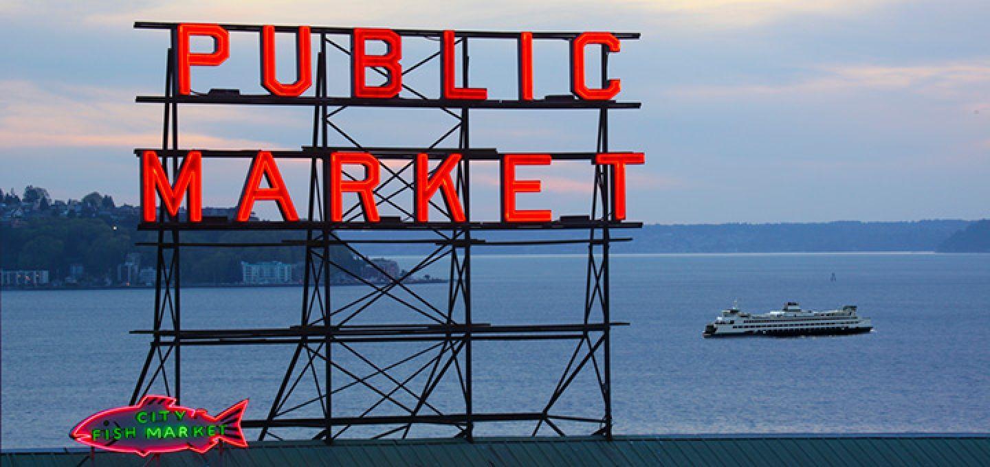 Pike Place Market Logo - Visitor FAQ. Pike Place Market