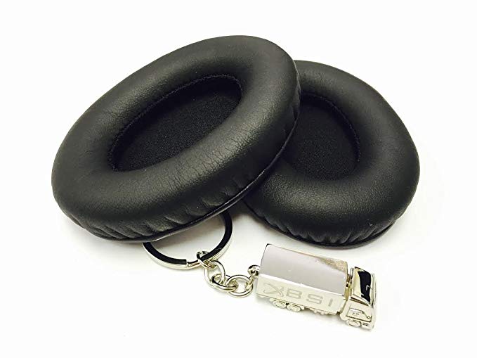 Silver Beats Logo - Amazon.com: BSI Black Replacement Pair Ear Cushions Earpads Ear ...