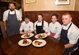 Blue Lion College Logo - The Blue Lion chef Jon Appleby shows Middlesbrough College trainees ...