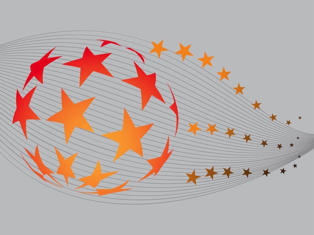 Star Globe Logo - Stars Globe Vector Art & Graphics
